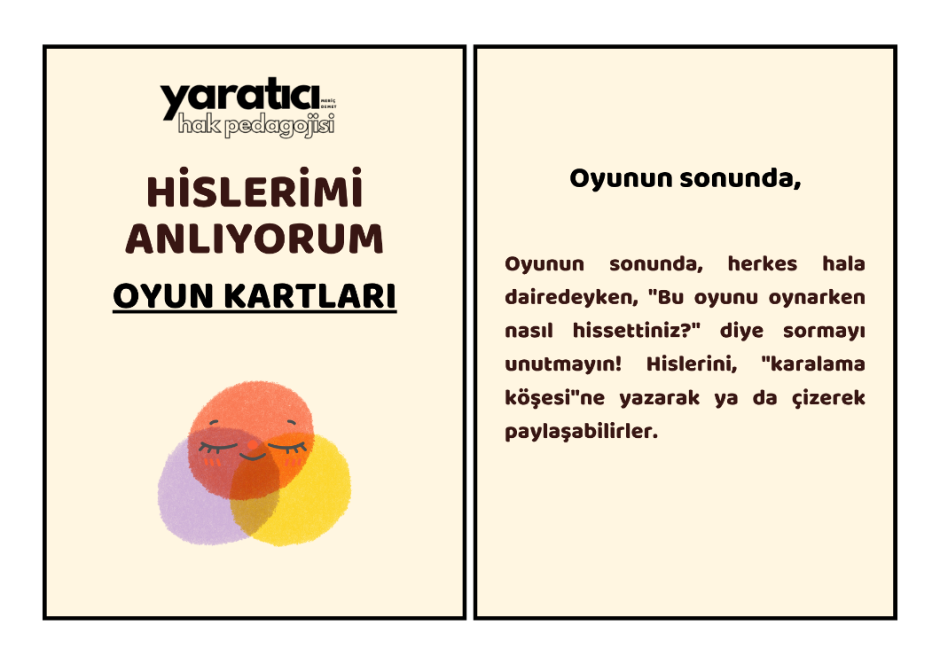 Hislerimi Anlıyorum Oyun Kartları Dijital PDF