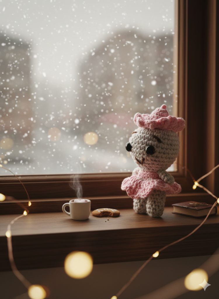 El Örgüsü Pembe Bebek Figürü - Tasarım Amigurumi Oyuncak & Hediye