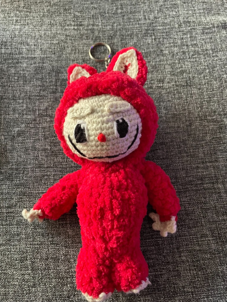 Labubu Figürü - El Yapımı Amigurumi Koleksiyon Oyuncağı