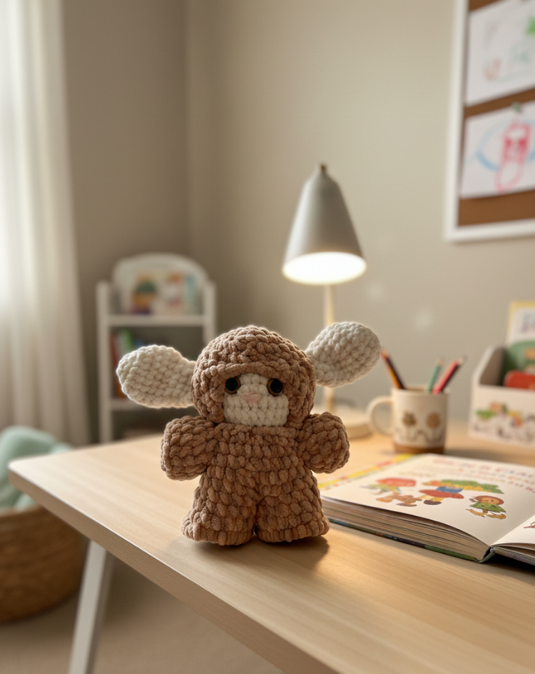 Tasarım Amigurumi Peluş Tavşan Figürü - Dekoratif Karakter & Kalıcı Hediye