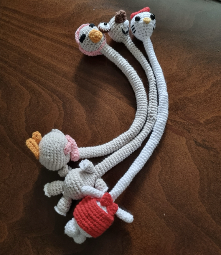 Sevimli Karakterler Örgü Çanta Süsü - Sid ve Hello Kitty Charm - Çanta Charmı