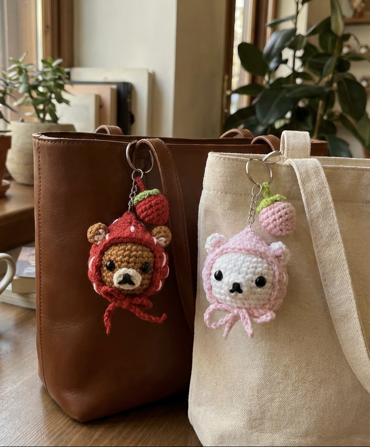 Couple Bears Bag Charm