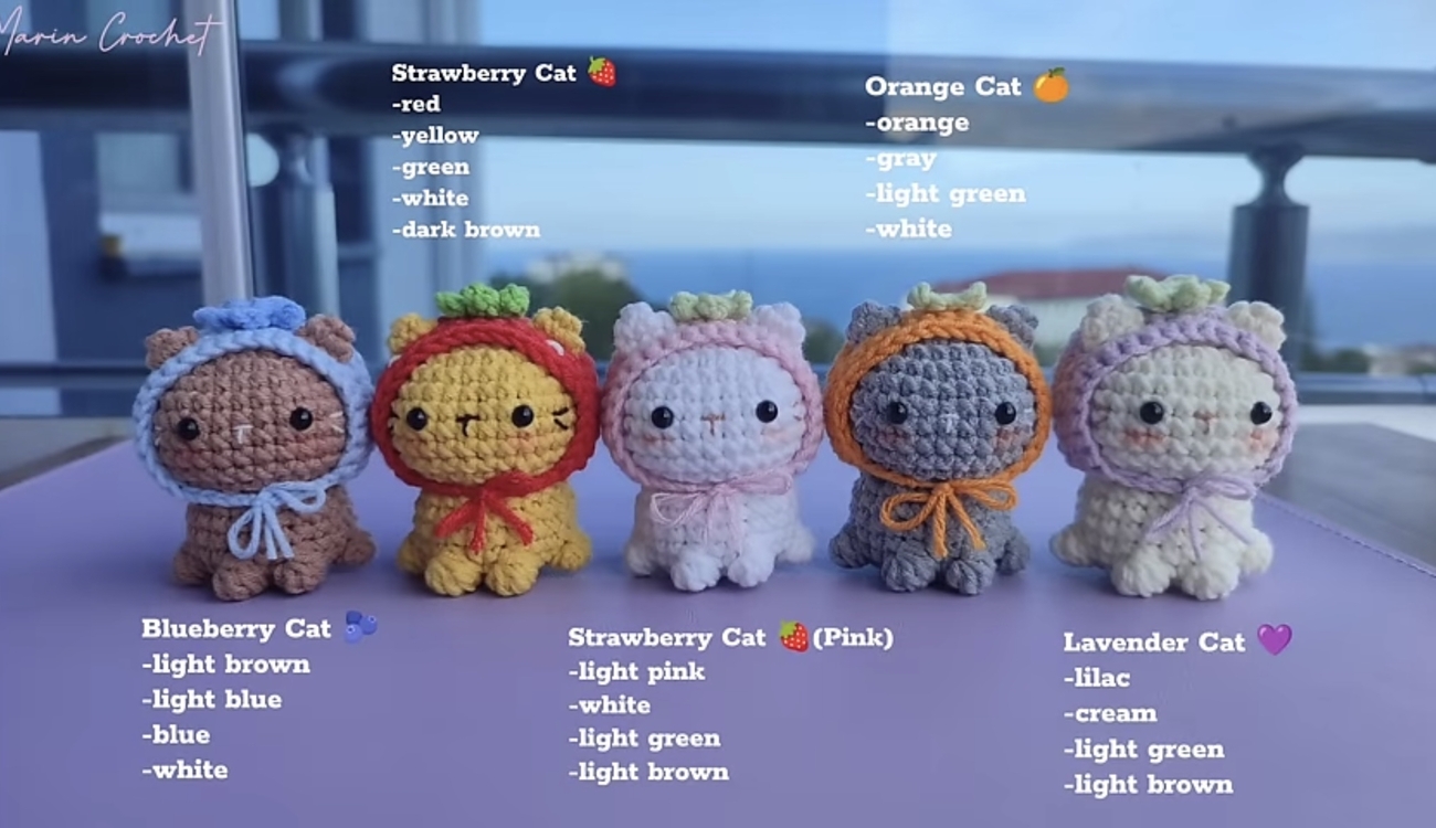 Small Cats Bag Charm / Anahtarlık