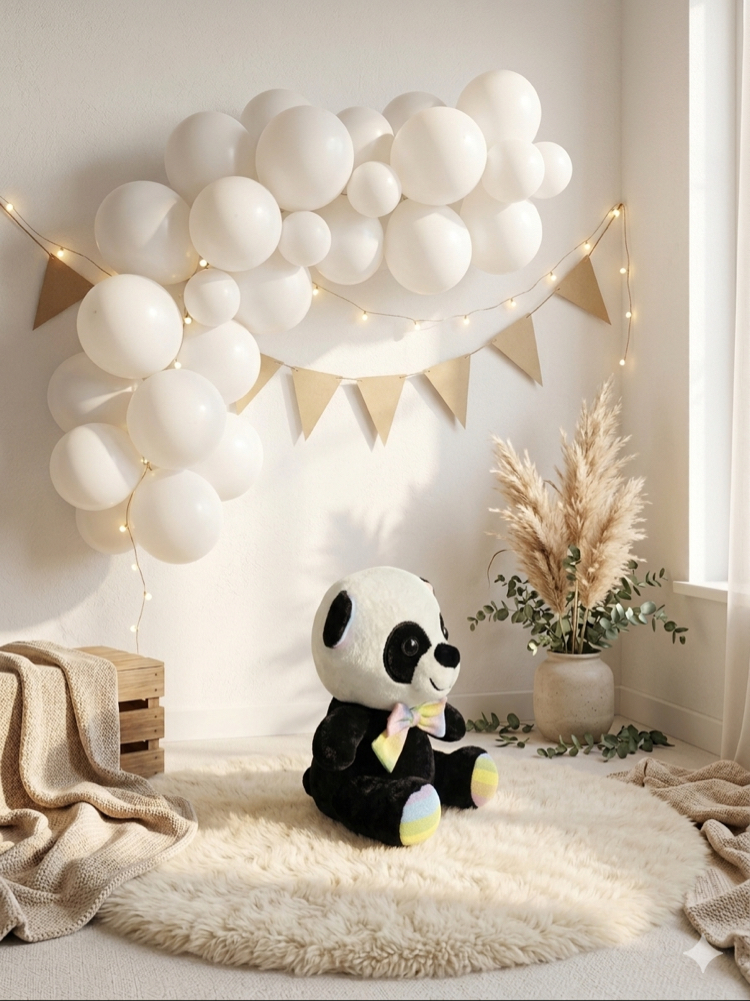 Gökkuşağı Panda - 25x15cm Kişiye Özel NFC’li Anı Hediyesi