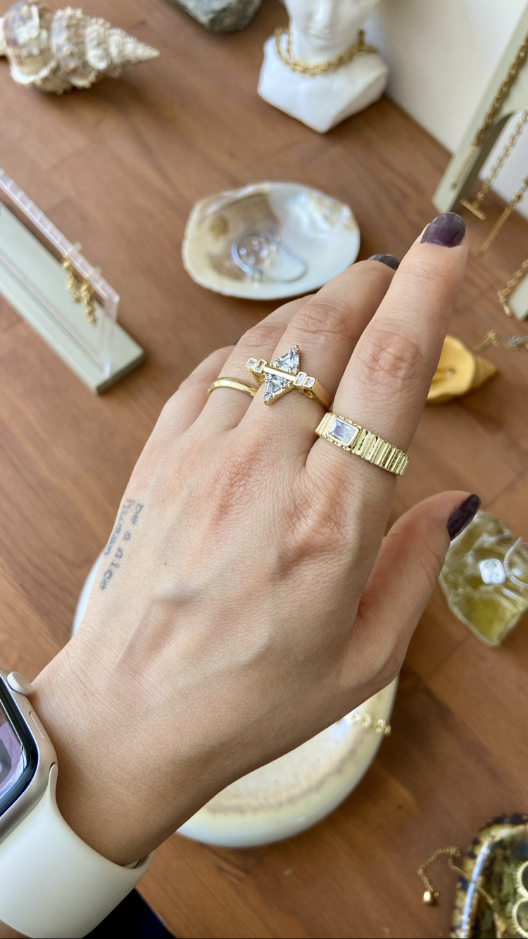 14K renginde bileklik ve yüzük modelleri
