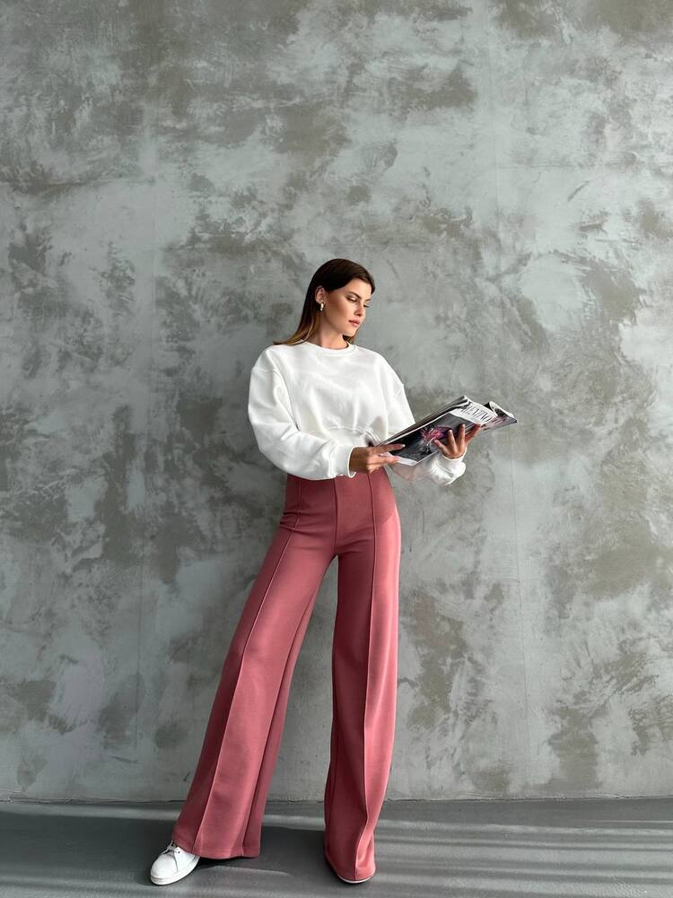 OYSHO PALAZZO ÇIMALI SOMON RENGİ MODEL
