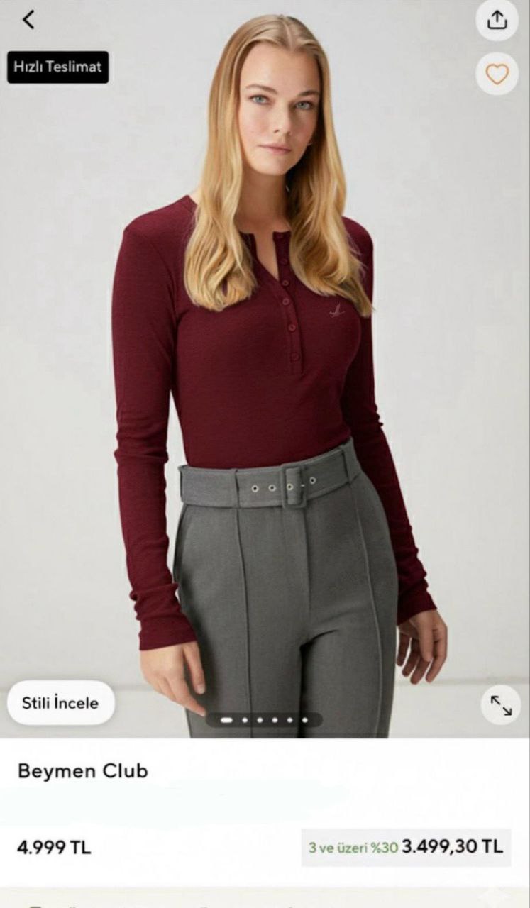 DÜĞMELİ BODY ((orj beymen)