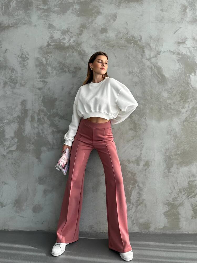 OYSHO PALAZZO ÇIMALI SOMON RENGİ MODEL