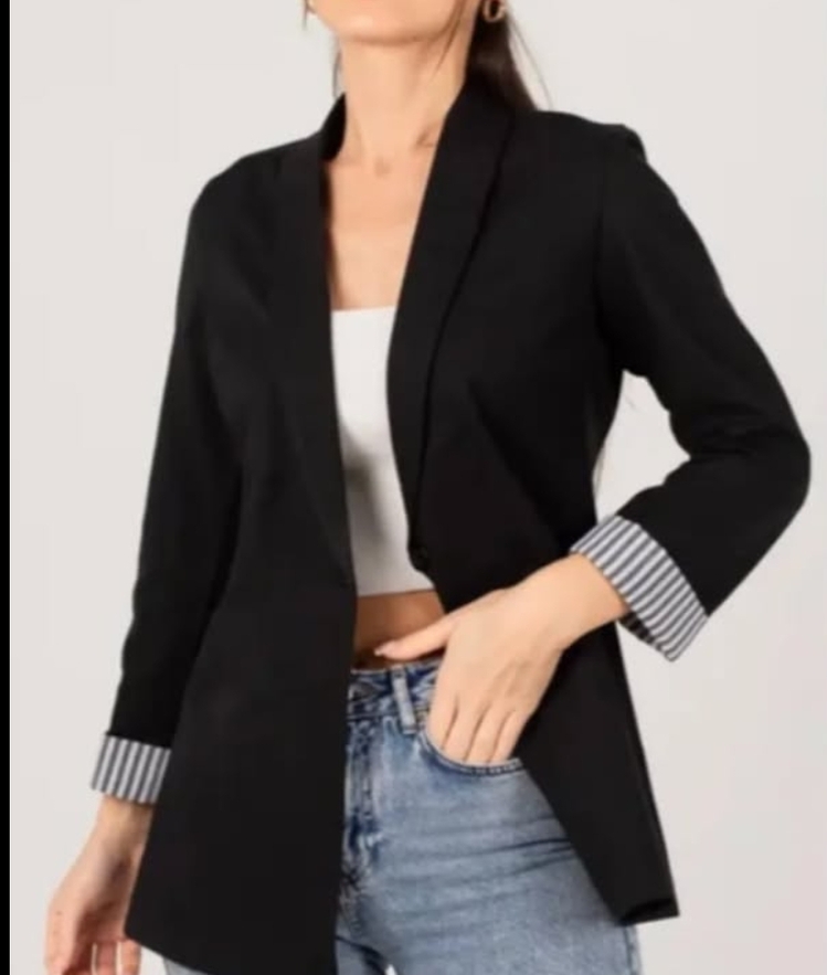 KOL ÇİZGİLİ BLAZER CEKET 