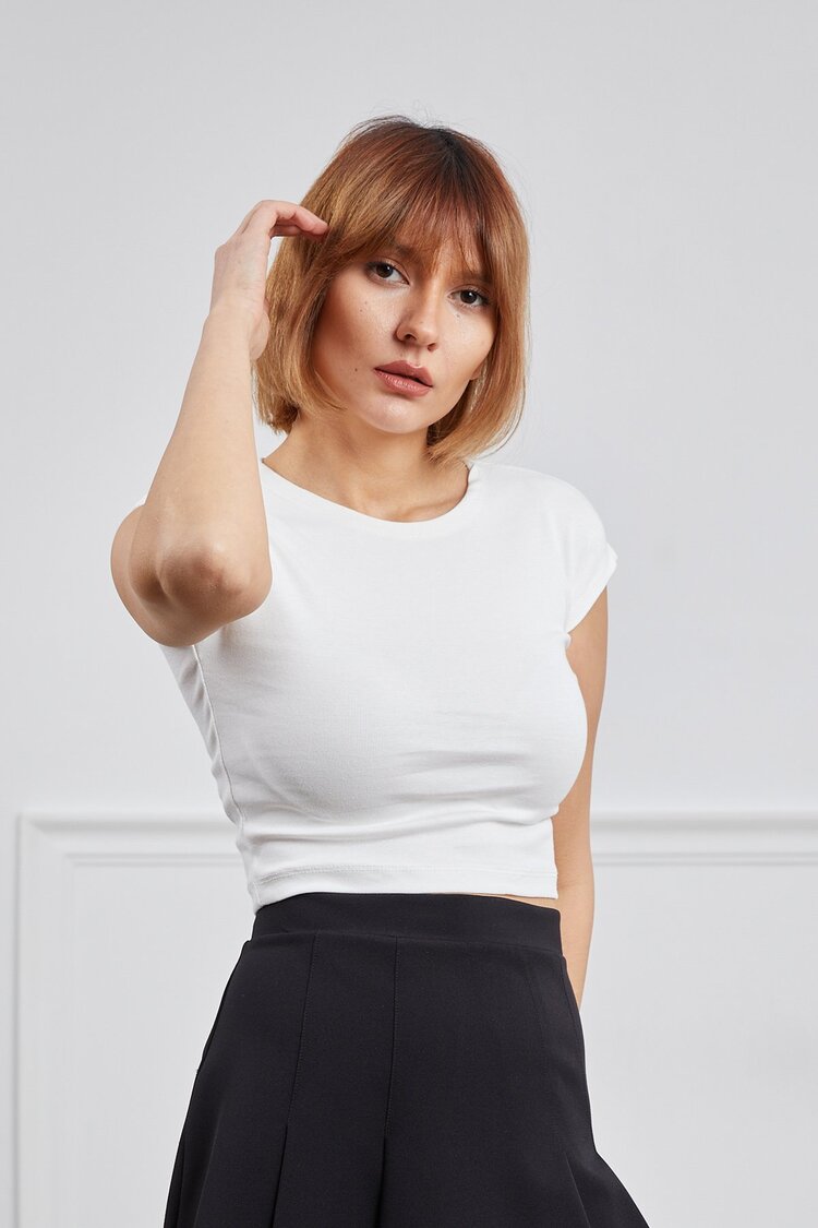 Basic Crop Body T-Shirt