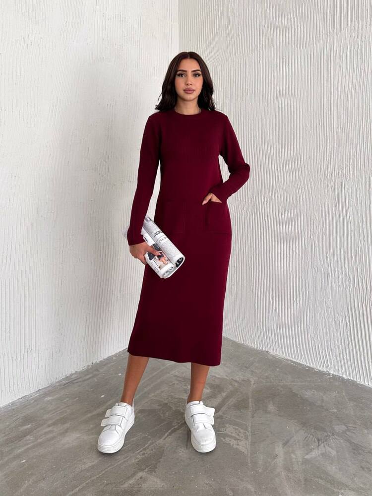 UZUN TRİKO ELBİSE