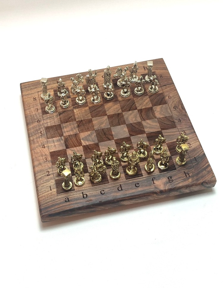Ceviz Ağacı Satranç Takımı - 25 cm x 25 cm - CVZ-077