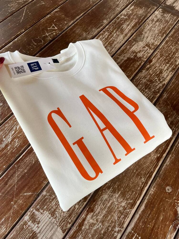 GAP TURUNCU BEYAZ 3 İPLİK ŞARDONLU ALT ÜST TAKIM