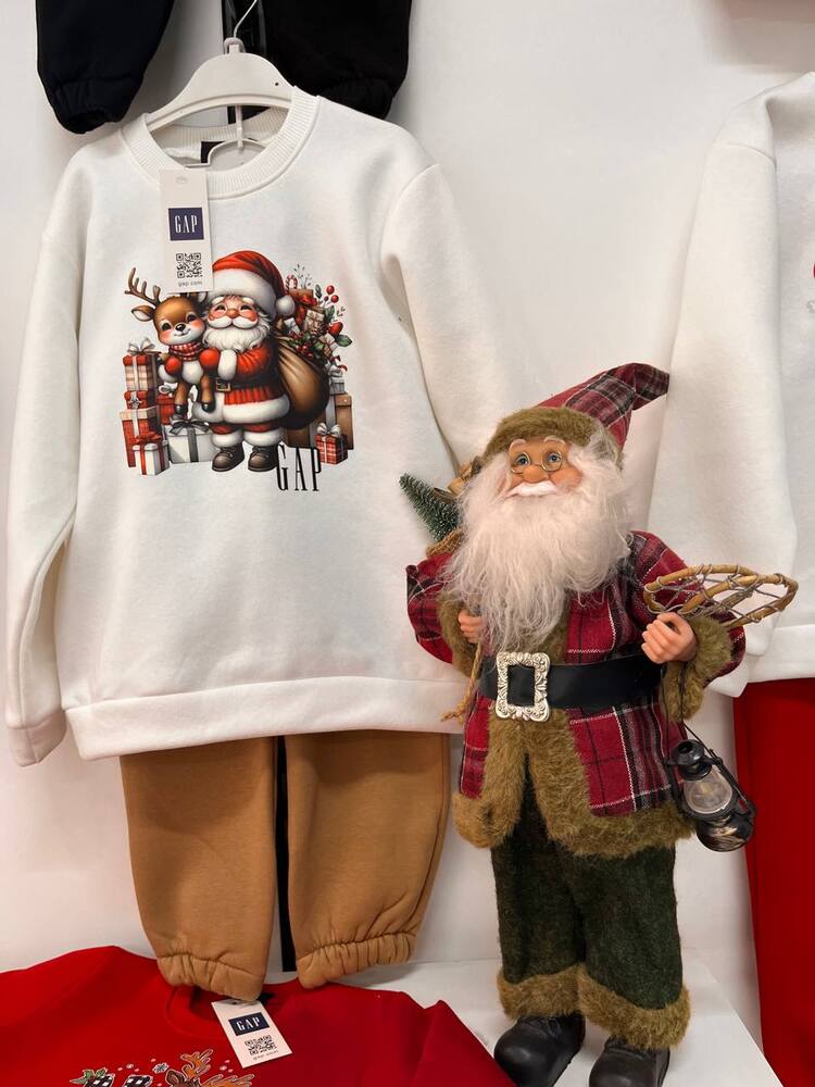 GAP NOEL DETAYLI 3 İPLİK ŞARDONLU ALT ÜST TAKIM