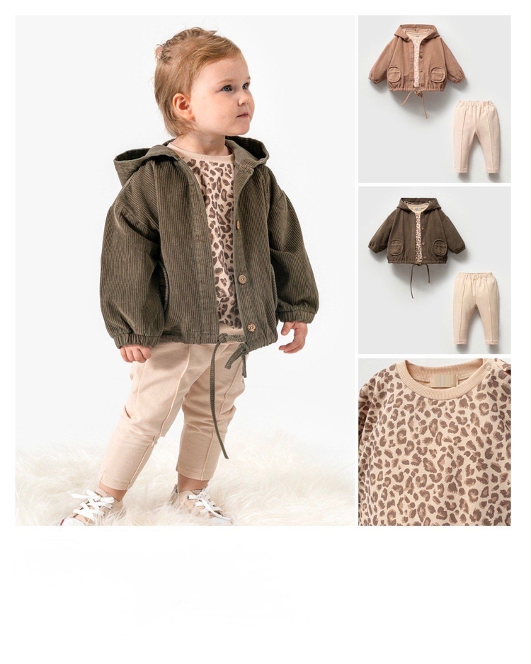 LEOPAR DESENLİ 3LÜ KADİFE TAKIM