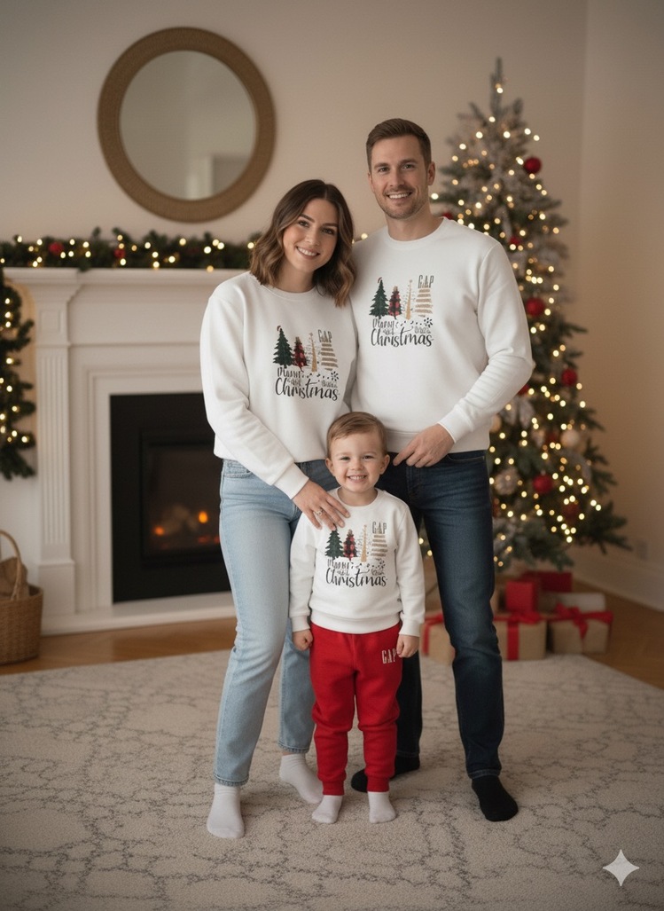 YETİŞKİN ADET NOEL DETAYLI SWETSHIRT (2Lİ ALIMDA %10 İNDİRİM SWEET10)