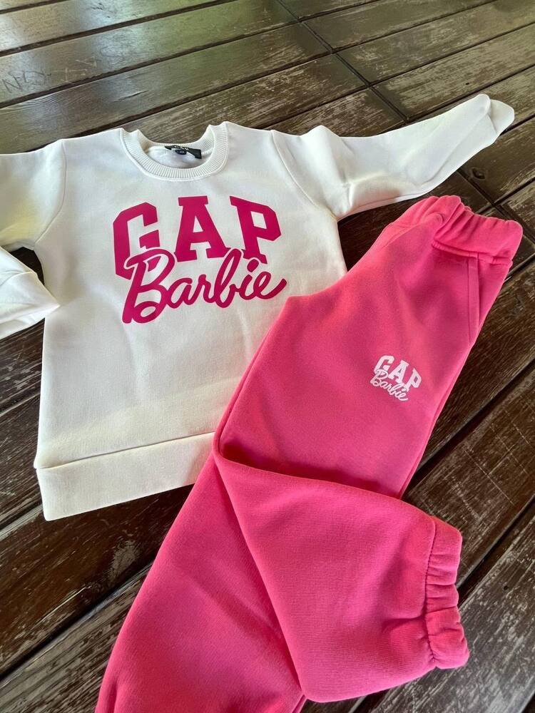 GAP BARBİE 3 İPLİK ŞARDONLU ALT ÜST TAKIM