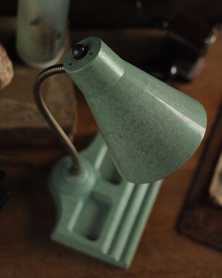 Vintage Fiberglas Masa Lambası 