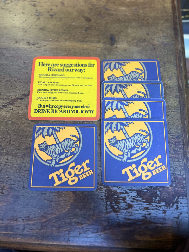 Vintage Bira Bardak Altlıkları