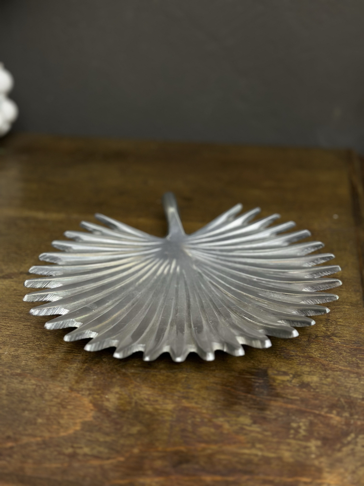 Vintage Palm Leaf Alüminyum Kase