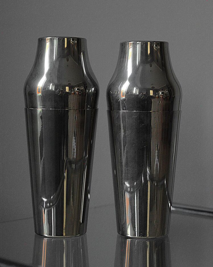 Europ Felix Bauhaus Silver Plated Cocktail Shaker 