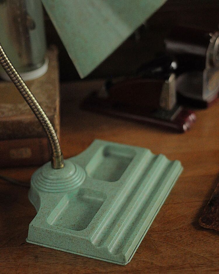 Vintage Fiberglas Masa Lambası 