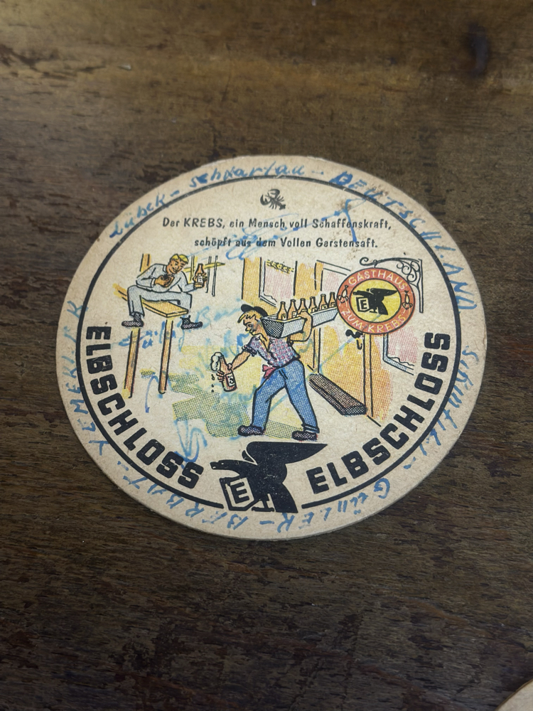 Vintage 3 Adet Bardak Altlıkları