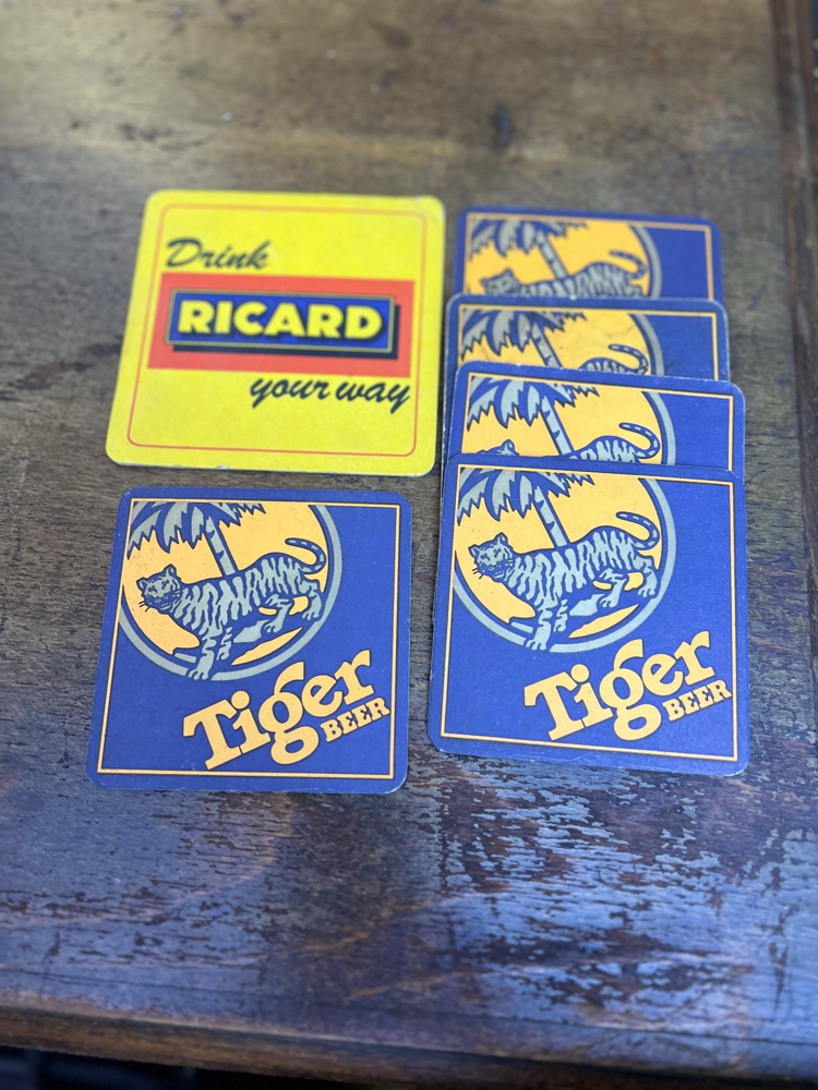 Vintage Bira Bardak Altlıkları