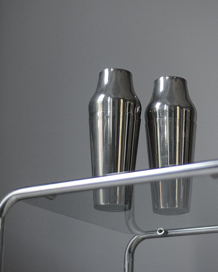 Europ Felix Bauhaus Silver Plated Cocktail Shaker 