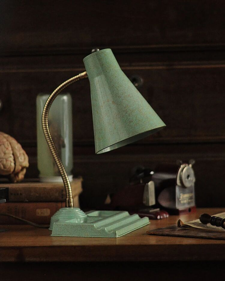 Vintage Fiberglas Masa Lambası 