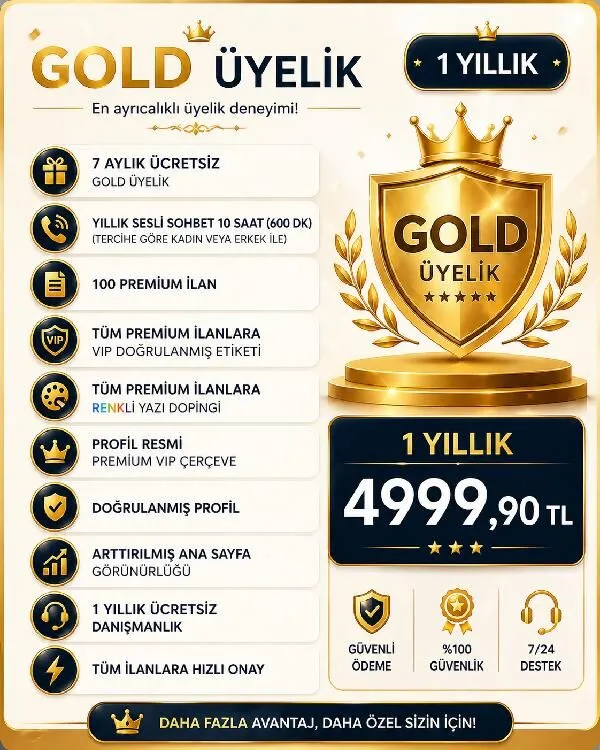 1 YILLIK GOLD UYELIK