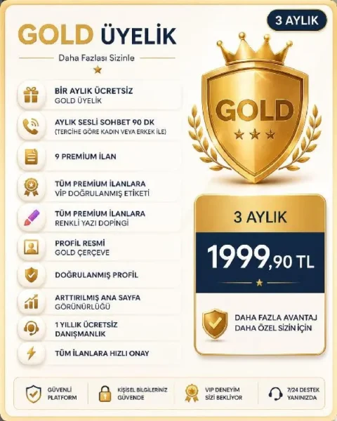 3 AYLIK GOLD UYELIK
