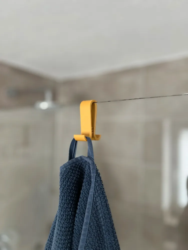Esnek Banyo Duş Camı Çift Taraflı Askı