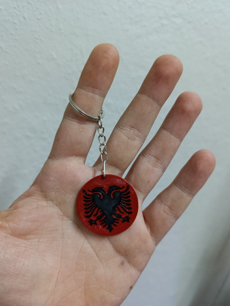 Arnavut Logolu Anahtarlık