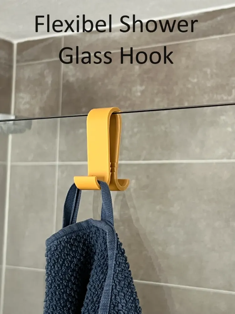 Esnek Banyo Duş Camı Çift Taraflı Askı