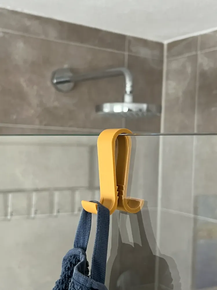 Esnek Banyo Duş Camı Çift Taraflı Askı