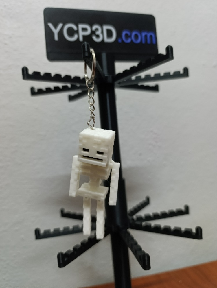Hareketli Minecraft İskelet Anahtarlık