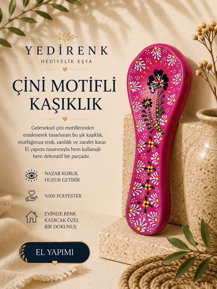 Yedirenk |Çini Motifli Kaşıklık 