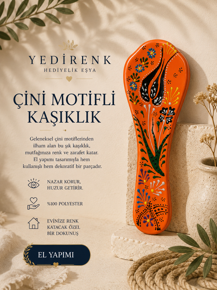 Yedirenk |Çini Motifli Kaşıklık 