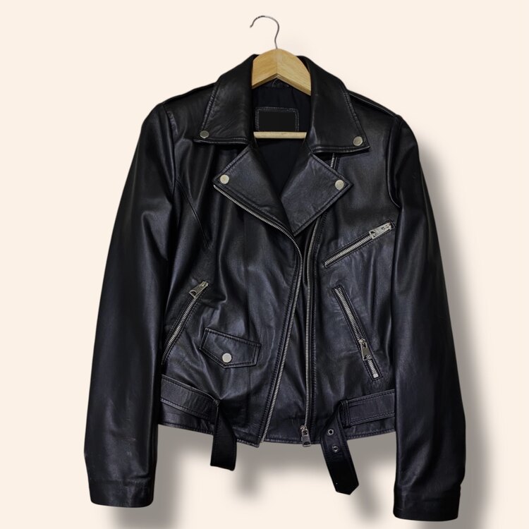 Biker Model Gerçek Deri Ceket(Ürün sıfırdır)