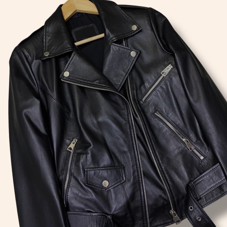 Biker Model Gerçek Deri Ceket(Ürün sıfırdır)