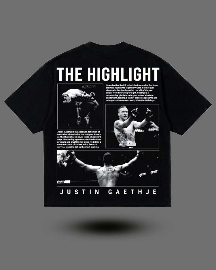 Justin Gaethje "THE HIGHLIGHT" T-shirt