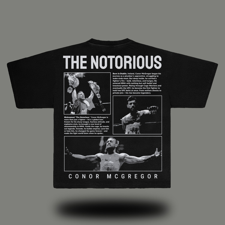 Conor Mcgregor "THE NOTORIOUS" Oversize T-shirt