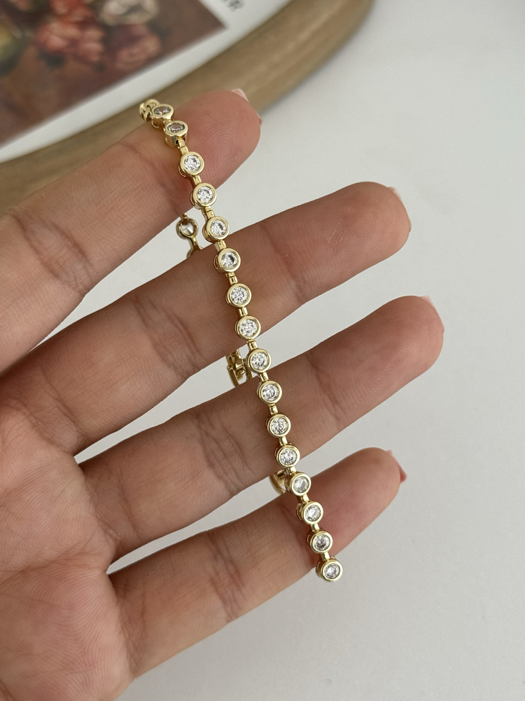 14k Xuping seri sıvama taş su yolu bileklik 