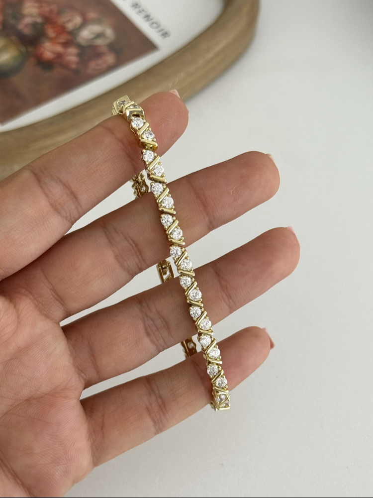 14k Xuping seri bileklik 