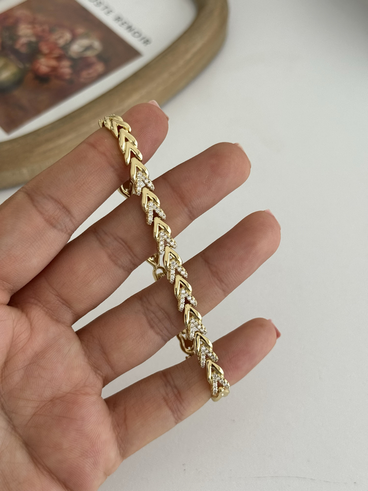 14k Xuping seri Başak bileklik