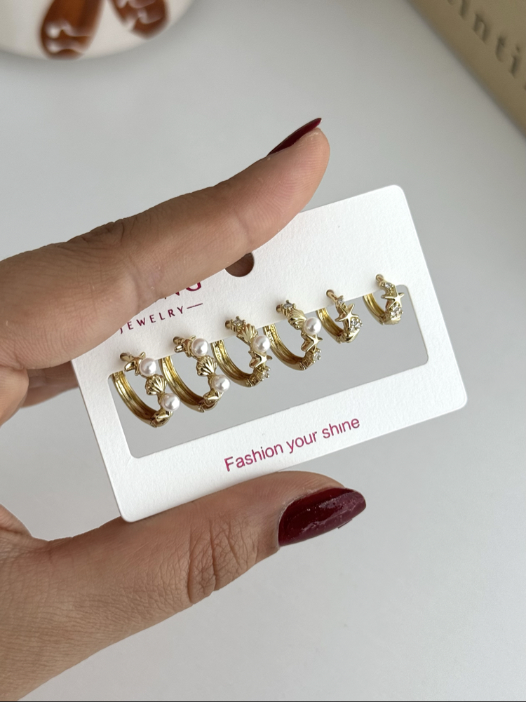 14k xuping seri küpe seti