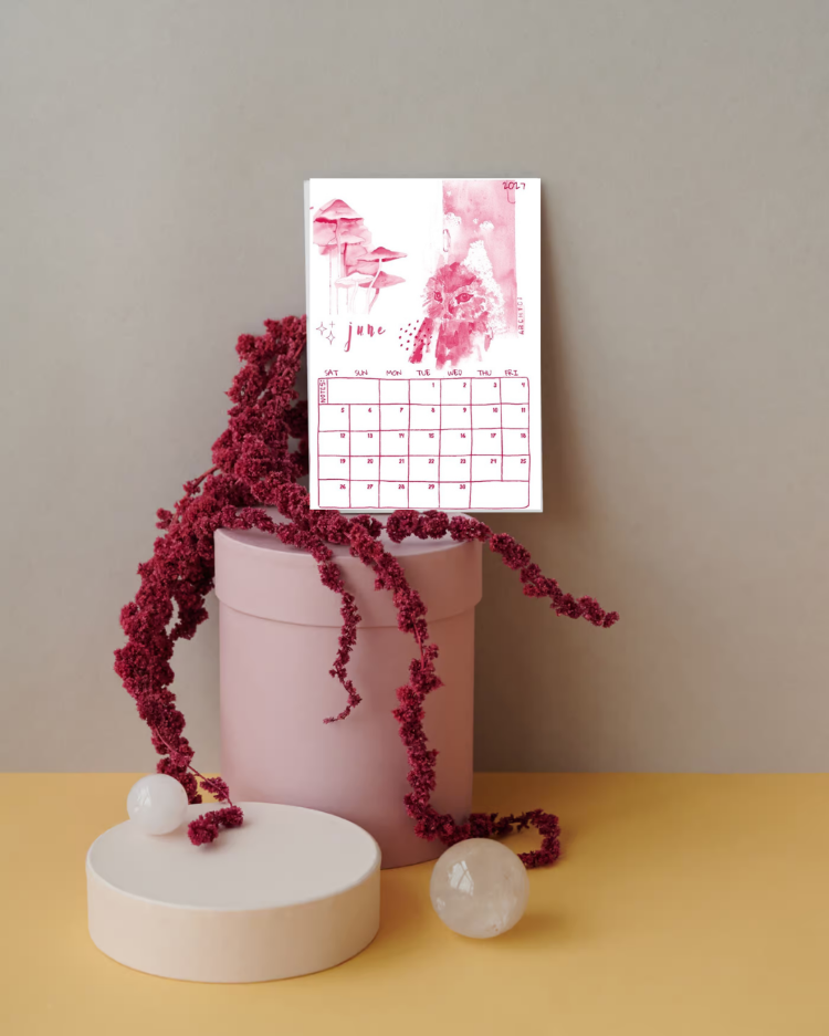 2027 Archydi Takvimi / PINK
