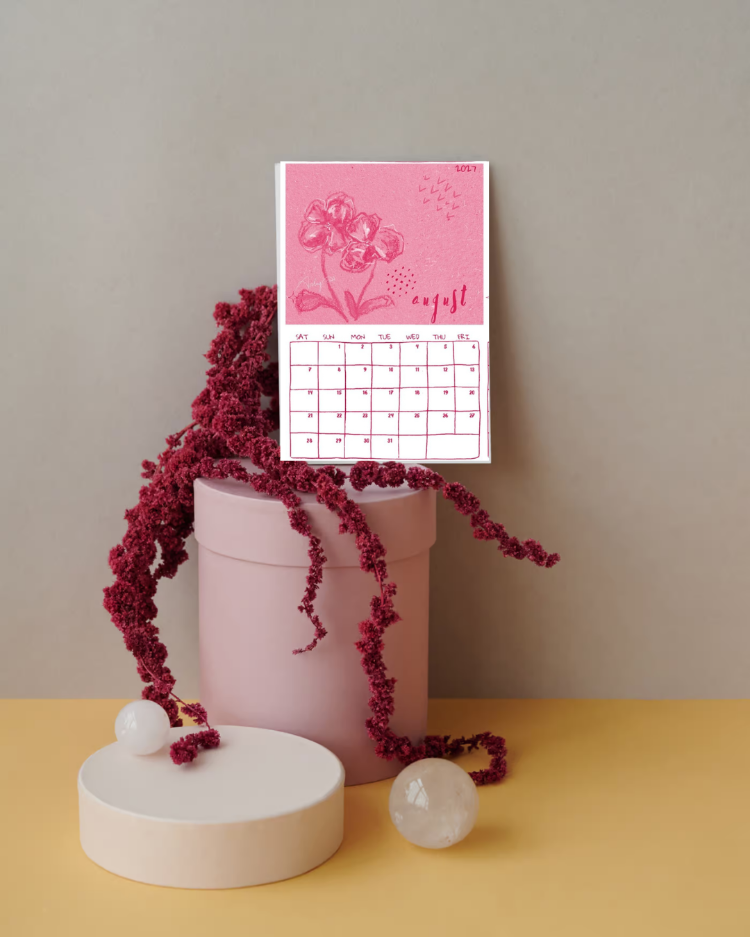 2027 Archydi Takvimi / PINK