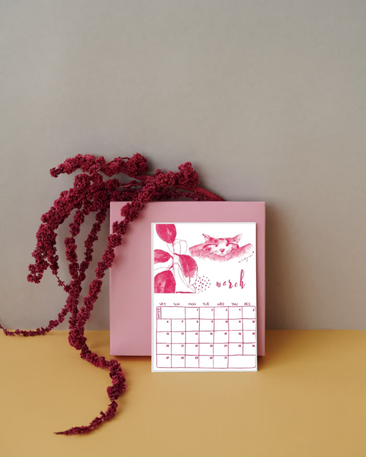 2027 Archydi Takvimi / PINK